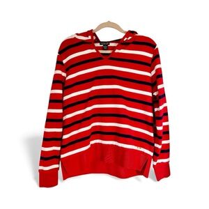 US Polo Association Red White & Blue Lightweight Hoodie Size L